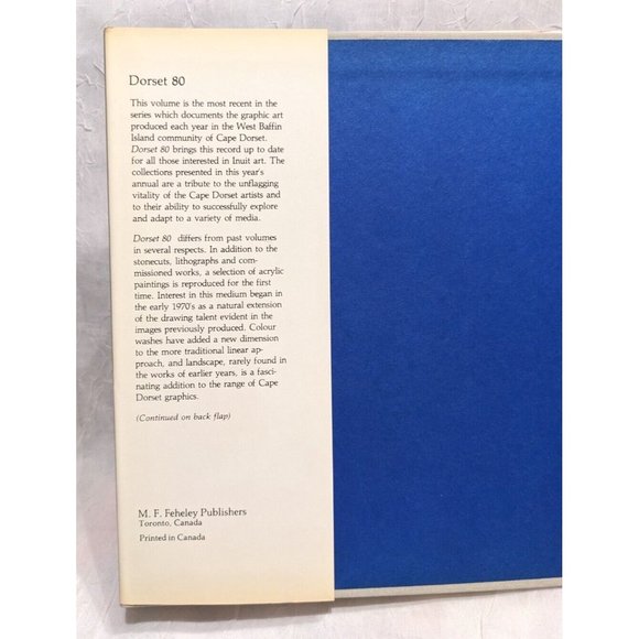 Vtg Dorset 80 Inuit Art Cape Graphics Annual 1980 Canada Hardcover Pitseolak Fun - Picture 4 of 14